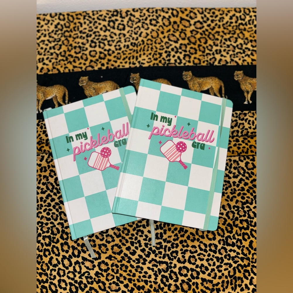 Pickleball Era Checkered Notebook